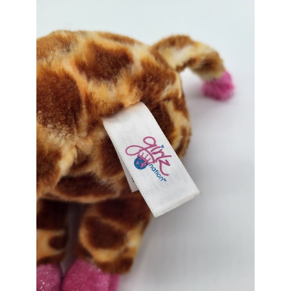Aurora World Girlz Nation Giraffe Plush Stuffed Animal Toy Pink Brown 2016 - Picture 8 of 11